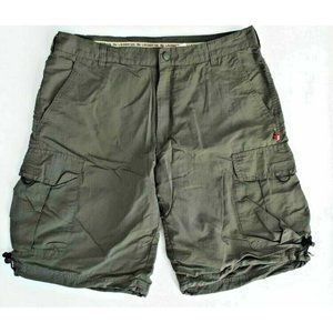 H&M L.O.G.G  Sport Swim Cargo Shorts Army Green ( 33 )